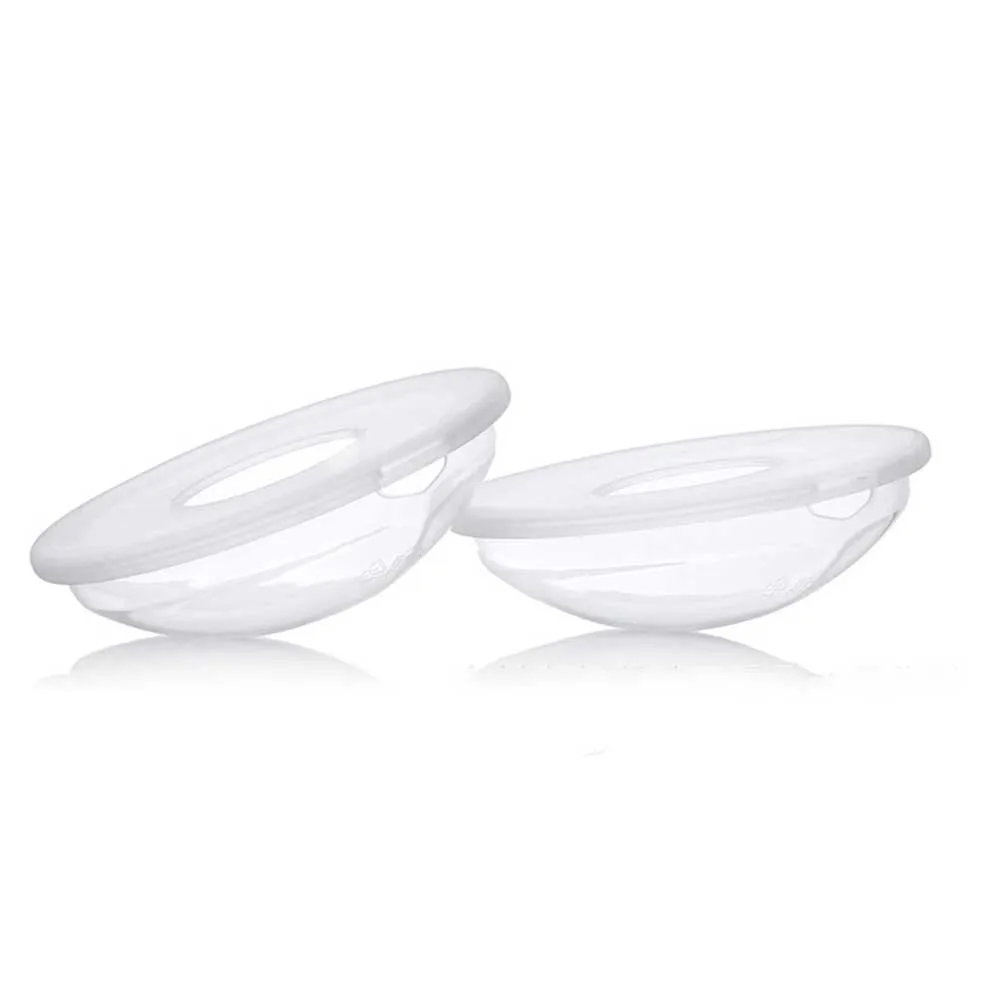 

2pcs Nipple Milk Saver Correcting Soft Breastfeeding Breast Shell Nursing Mom Cups Easy Clean Home Tool Leakproof Reusable