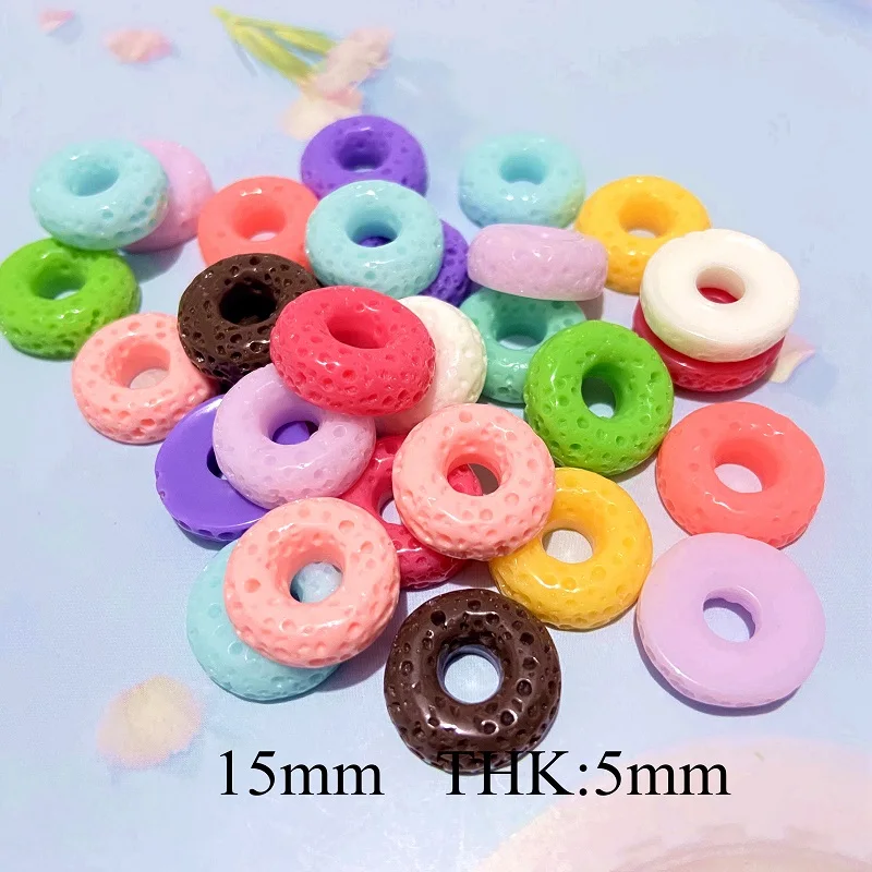 

50Pcs/set Mini Mixed Donuts Cake Macarone Dessert Figurines Miniatures DIY Craft Home Decor Phone Case Supply Ornament Accessory