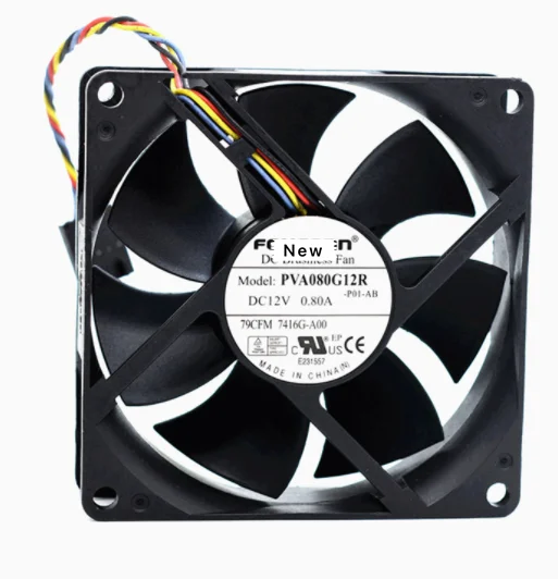 

For Emacro Foxconn PVA080G12R -P02-AB DC 12V 0.80A 80x80x25mm Server Cooling Fan