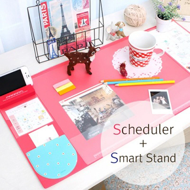 

2021 Multifunctional Oversized Pu Mouse Pad Student Writing Pad Business Desk Mat Cell PhoneCushion Desk Organizer with Calendar