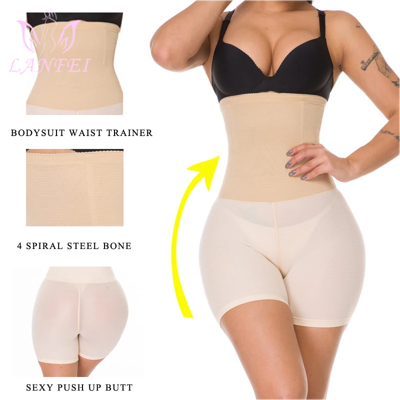 LANFEI утягивающие брюки для живота Утягивающие трусики тела дышащие с высокой
