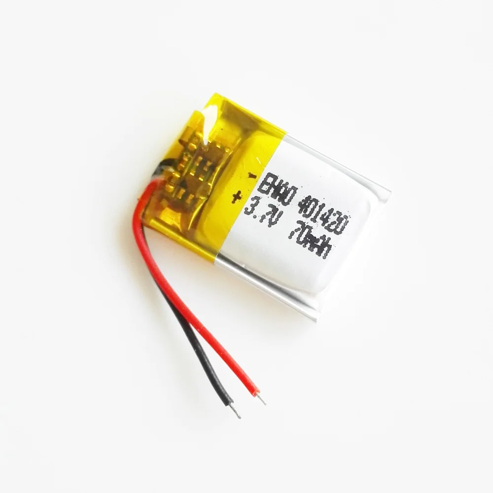 Литий полимерная аккумуляторная батарея 3 7 401420 в 70 мАч 10 шт.|rechargeable battery|battery for