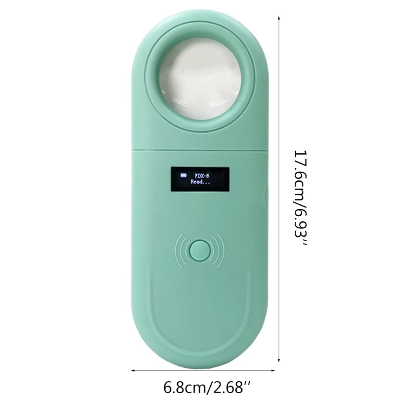 

MXLC Handheld Protable Pet Chip Reader Electronic Ear Tag Chip Scanner Animal Microchip Recognition Reader for Cat Dog in Case
