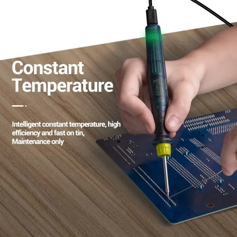

Portable USB Soldering Iron Tip 5V 8W Adjustable Temperature Soldering Station