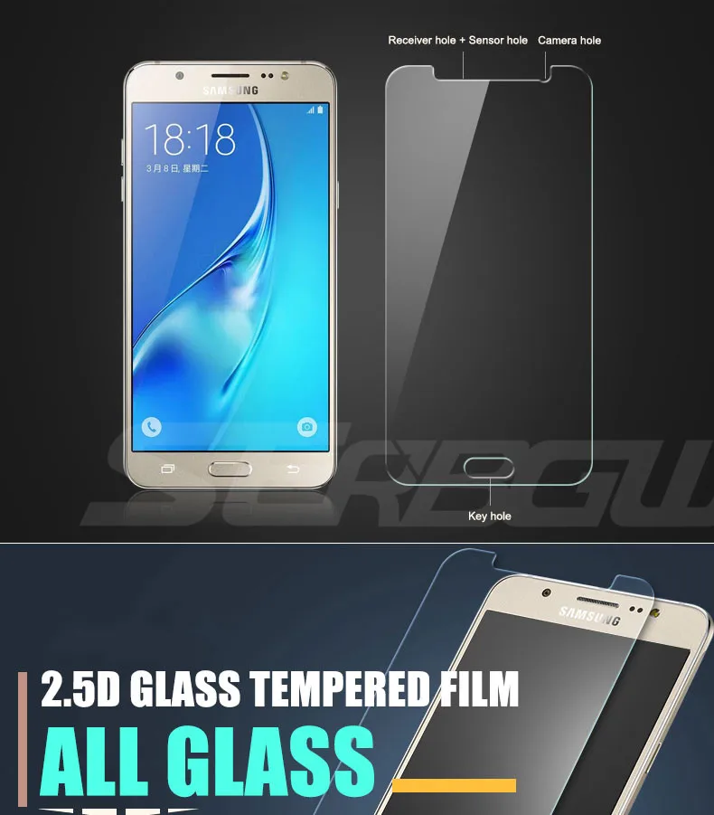 С уровнем твердости 9H Стекло для Samsung Galaxy A3 A5 A7 J3 J5 J7 A8 A6 плюс A9 Экран протектор Закаленное Стекло пленка