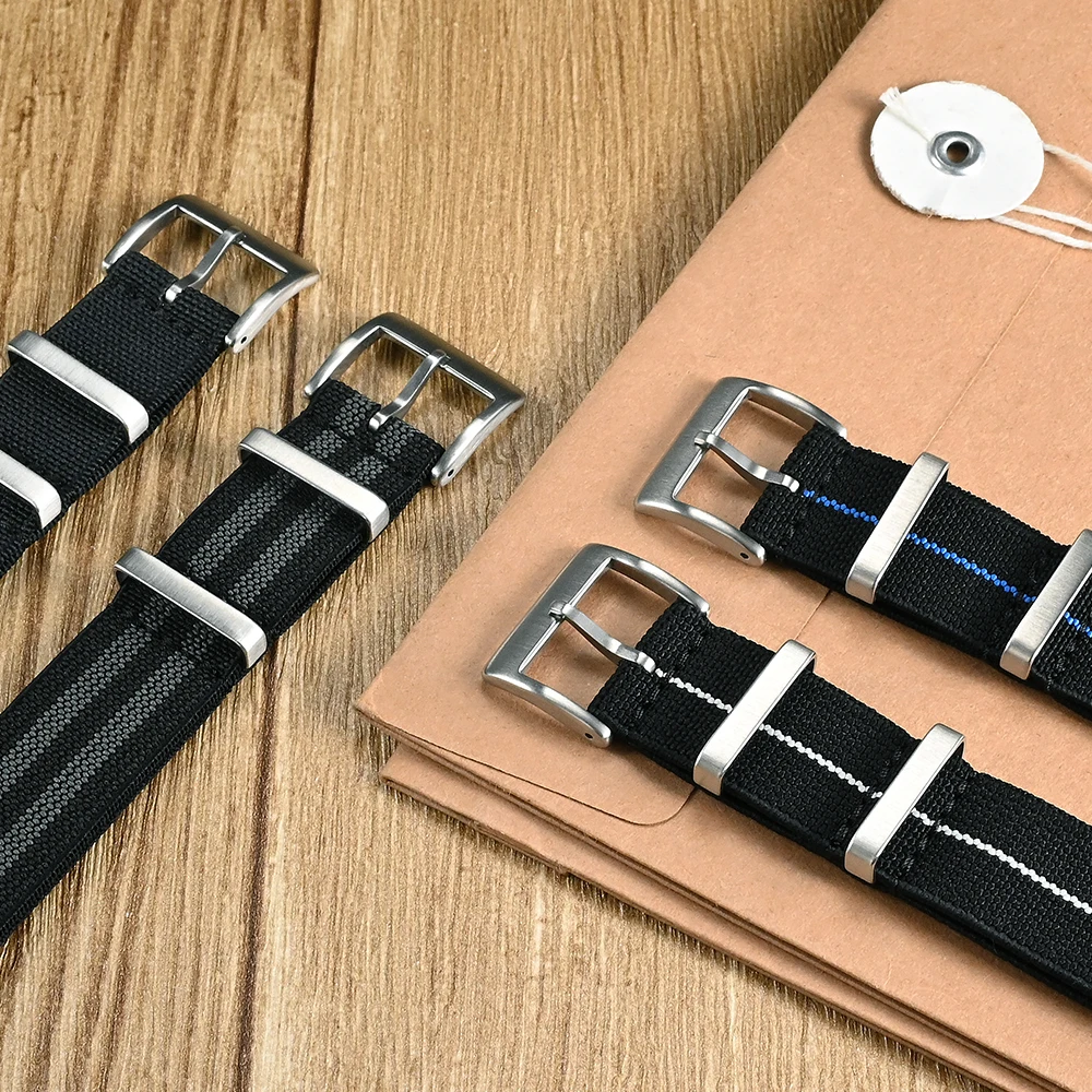 San Martin Watch Strap 20mm 22mm Pilot Military Band Universal Type Sports Troops Parachute Bag Watchband Nylon |