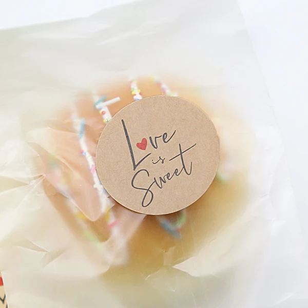 120 шт./лот диам. 3 5 см крафт бумага уплотнительные наклейки серии Love Подарочные
