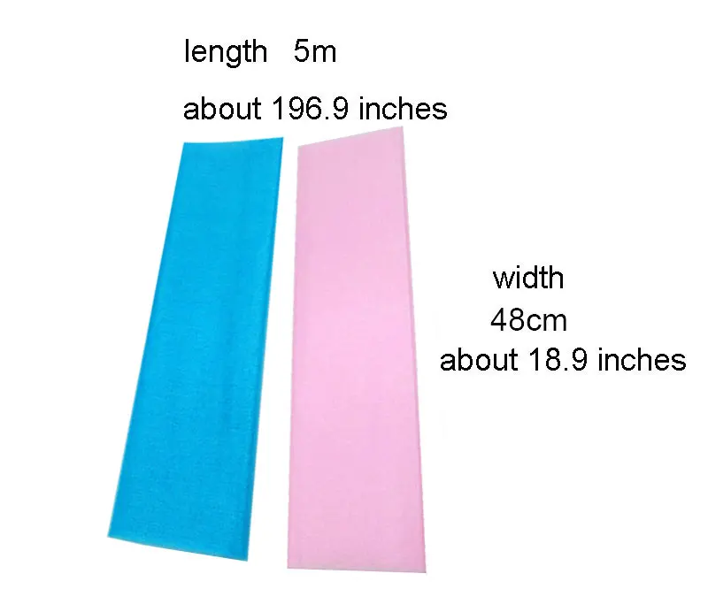 Тюль белый/синий/розовый 48 см x 5 м рулон ткань из органзы с прозрачными