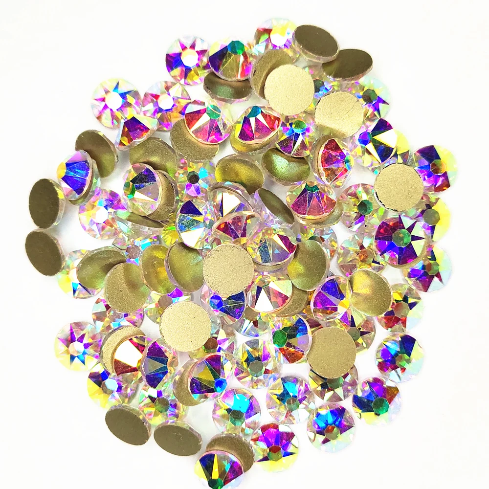 (8 большой + 8 маленький) Супер Блестящий с украшением в виде кристаллов и переднюю