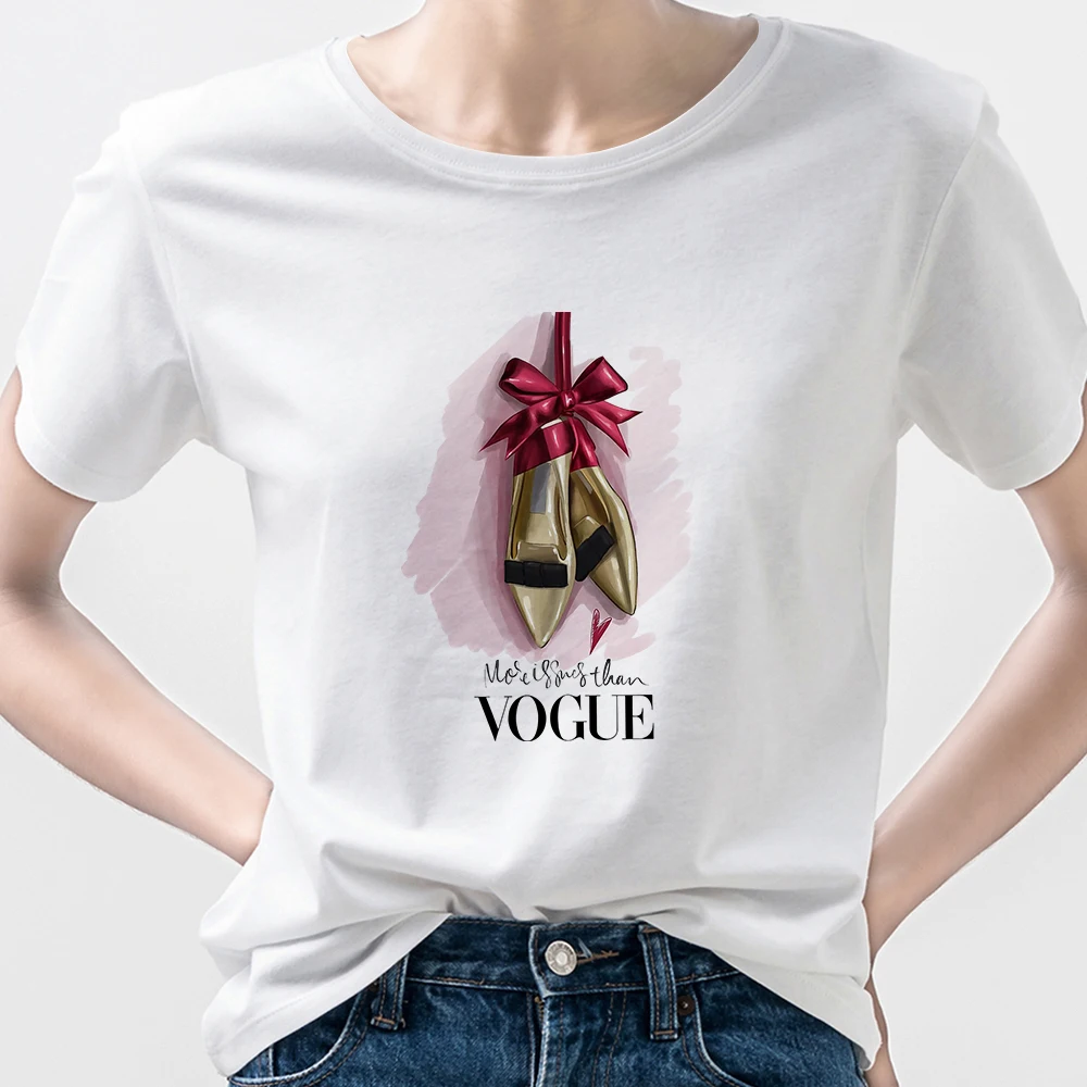 

High Heels Gift Women Tshirt Ropa Tumblr Mujer Spain Streetwear T Shirts Aesthetic Short Sleeve Trend Summer Top 90S Edgy