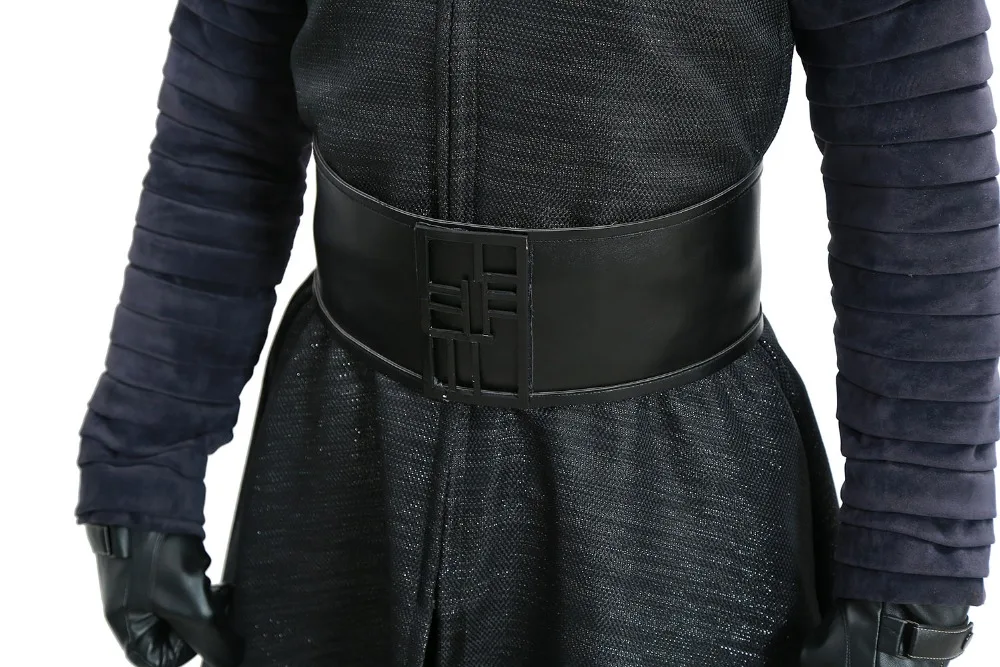 X-COSTUME Kylo Ren костюм Звездные войны 7 The Force Awakens Косплей злодей роскошный взрослый костюм на Хэллоуин и маска черный