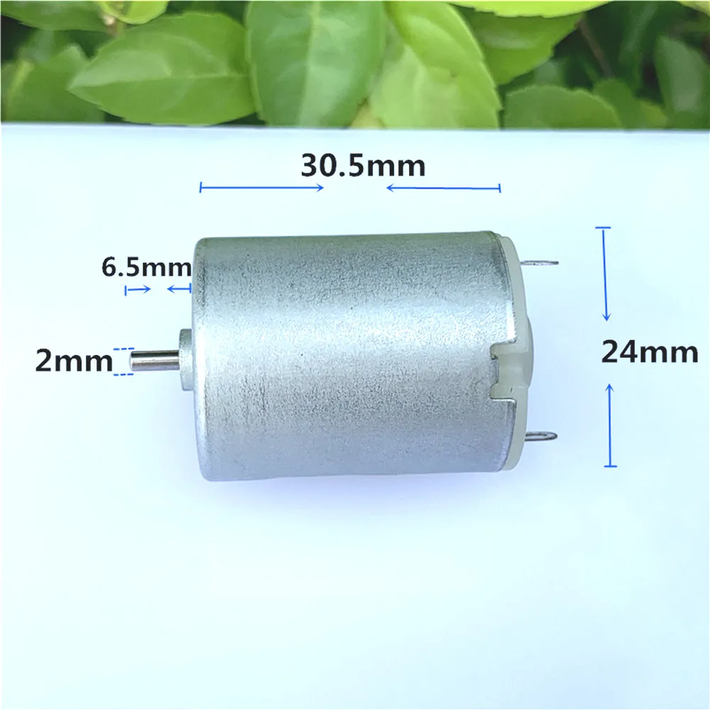

Micro 280 Round Motor DC 3V-7.4V 6V Electric High Speed Precious Metal Brush Strong Magnetic Large Torque Short Shaft Toy Cars