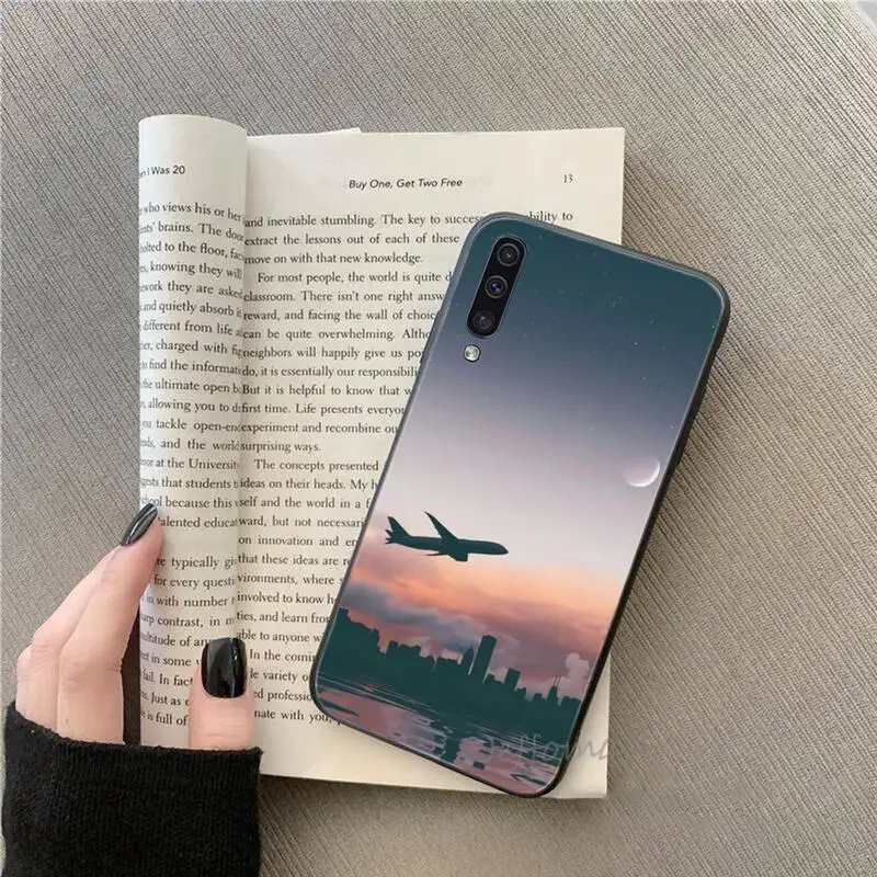 

to travel by plane Phone Case For Samsung galaxy S note 7 8 9 10 20 fe edge A 6 10 20 30 50 51 70 lite plus Soft Silicone Funda