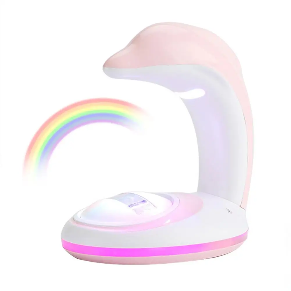 

USB-ночсветильник с радужной проекцией, лампа для спальни, комнаты, заряжаемый ночсветильник для сна, вращающийся Радужный, подарок для детей