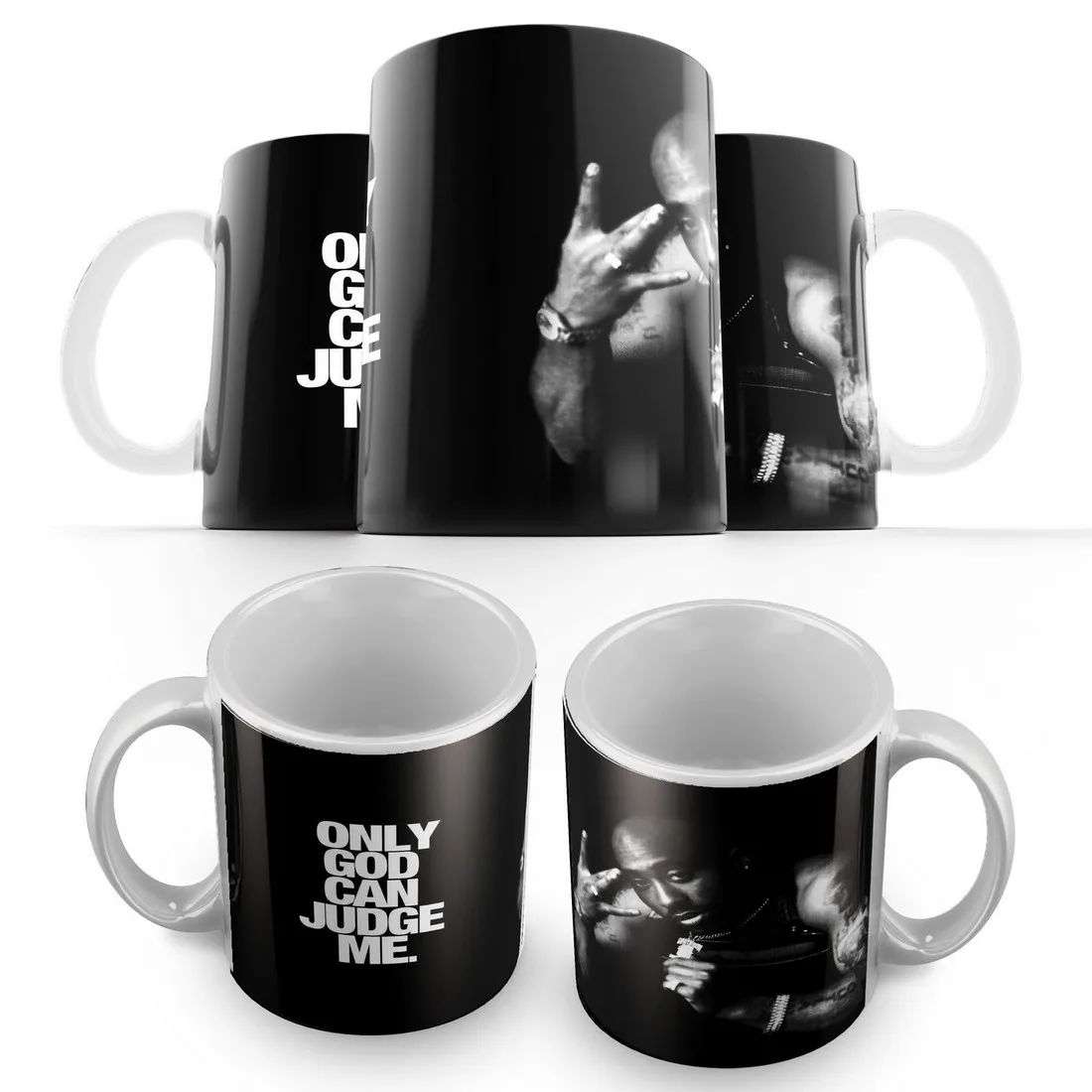 Кружка: 2Pac(рэперская 2Pac The Notorious B.I.G. Snoop Dogg N.W.A MF DOOM Ice Cube Dr. Dre 50 Cent Eminem) -3 - купить по