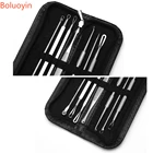 8 шт. профессиональная игла для удаления прыщей, игла для удаления черных точек, набор инструментов для ухода за лицом