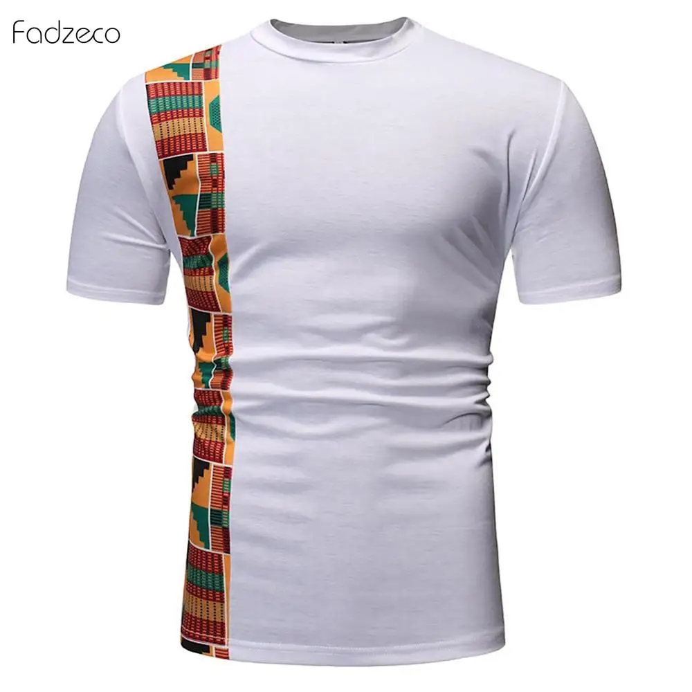 Новинка 2019 от Fadzeco африканская мужская одежда Dashiki воротник поло из Анкары