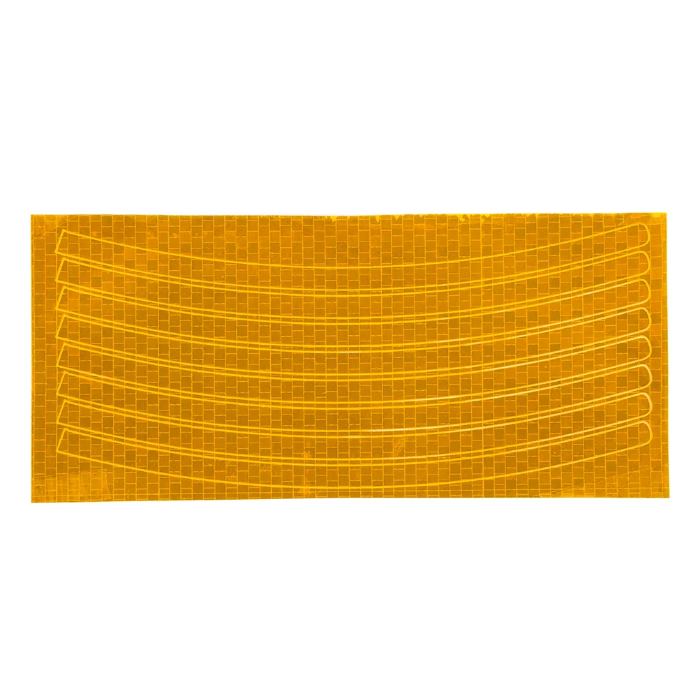 Dark Yellow YOSOLO наклейка для колес мотоцикл велосипед отражатель наклейка на обод велосипед Велоспорт безопасности колеса Светоотражающая наклейка - Цвет: Dark Yellow
