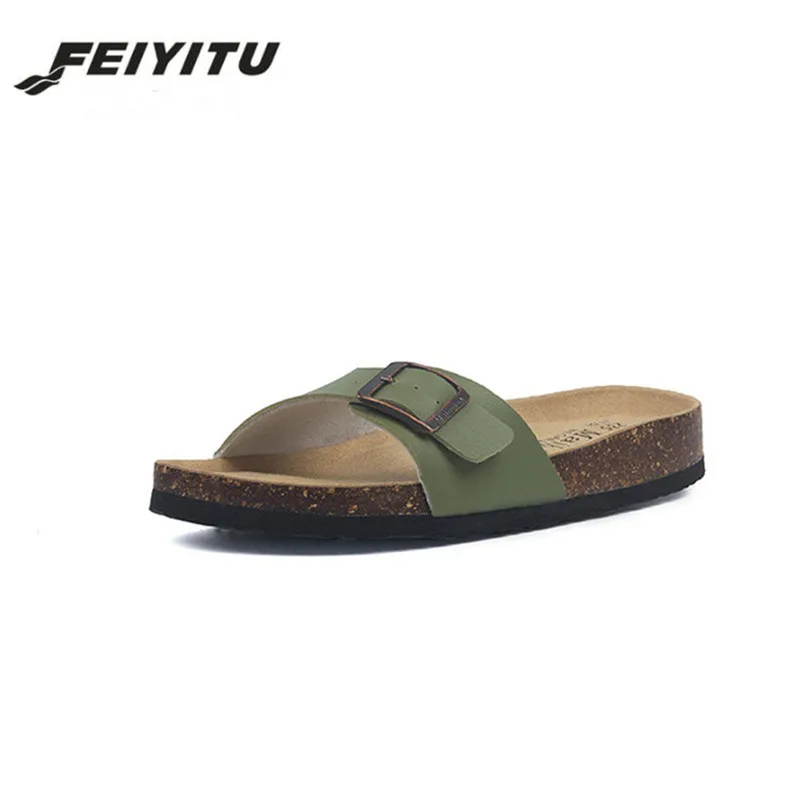 FeiYiTu Новинка 2018 летние мужские сандалии Комнатные тапочки Обувь на плоской