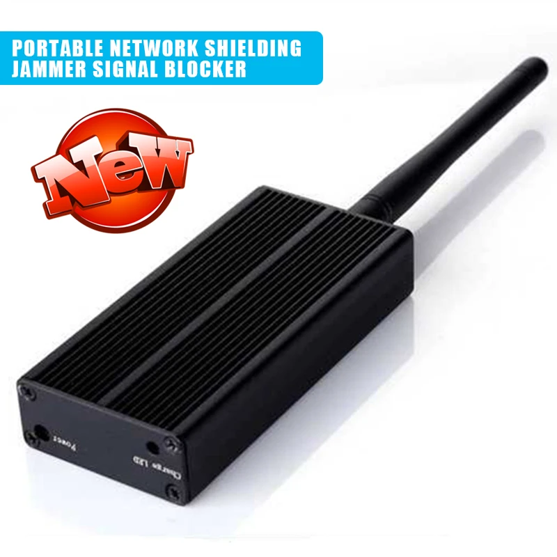 

Portable 2.4G WiFi Jammer Wireless Networks Bluetooth WiFi Network Shielding Blocking Jammer Detector 1000mA / h Black
