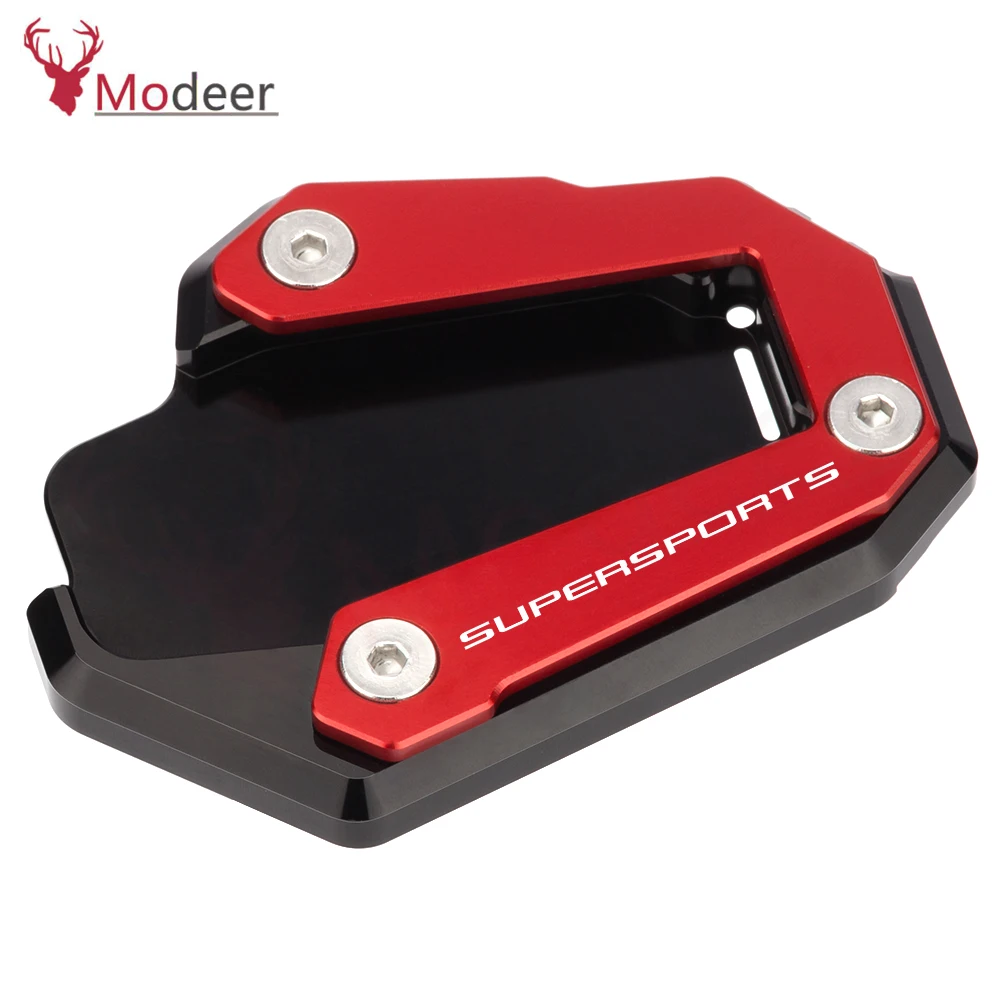

For Ducati Supersport 950 supersports Supersport /S/950 2017- 2020 Kickstand Extension Foot Side Stand Enlarger Plate Pad