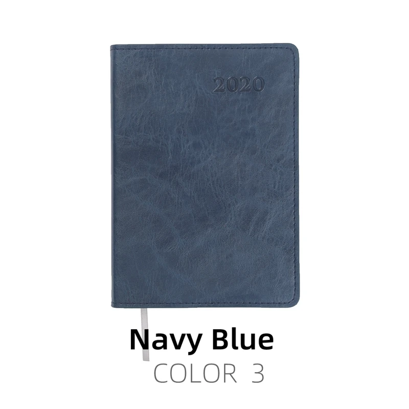Blue Календарь еженедельник A6 дневник Тетрадь 106 листов 80gsm бумаги школьные канцелярские небольшой журнал распорядок дня Примечания книжка под заказ - Цвет: Blue
