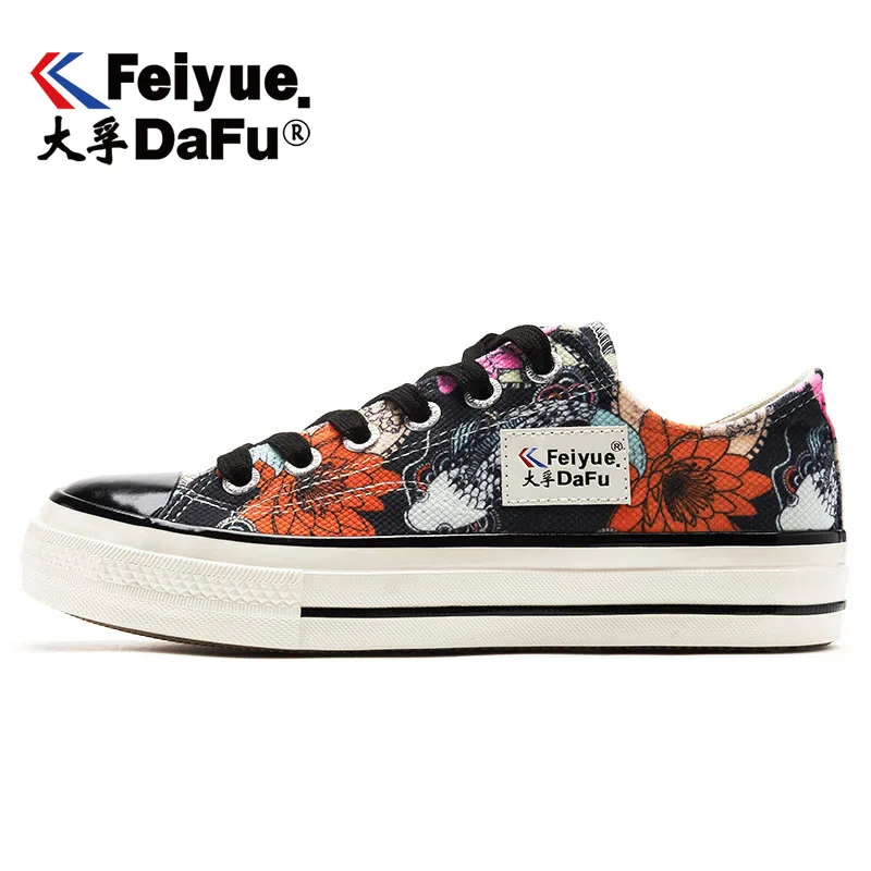 Feiyue/парусиновая обувь; коллекция 3007 года; Женская обувь в китайском стиле; повседневная обувь из вулканизированной кожи на плоской подошве; сезон осень; новейшие удобные модные кроссовки