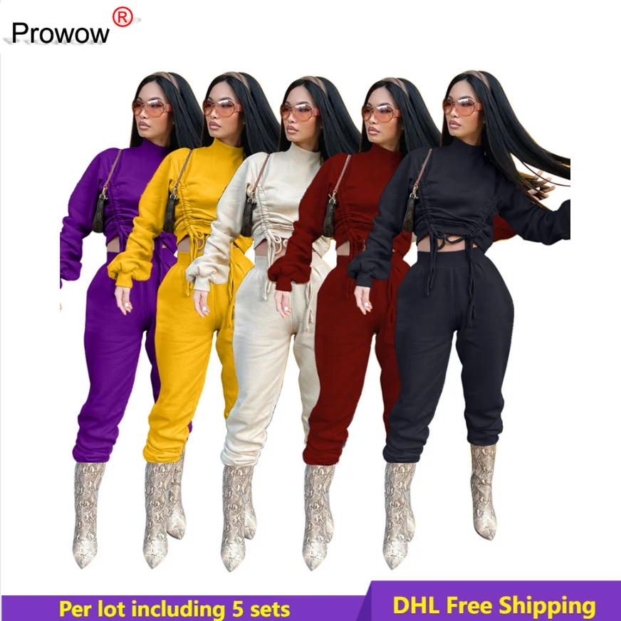 

Женские спортивные костюмы для бега, осенне-зимние тренировочные костюмы, бандажная толстовка, джоггеры, брюки, комплект из двух предметов, ...