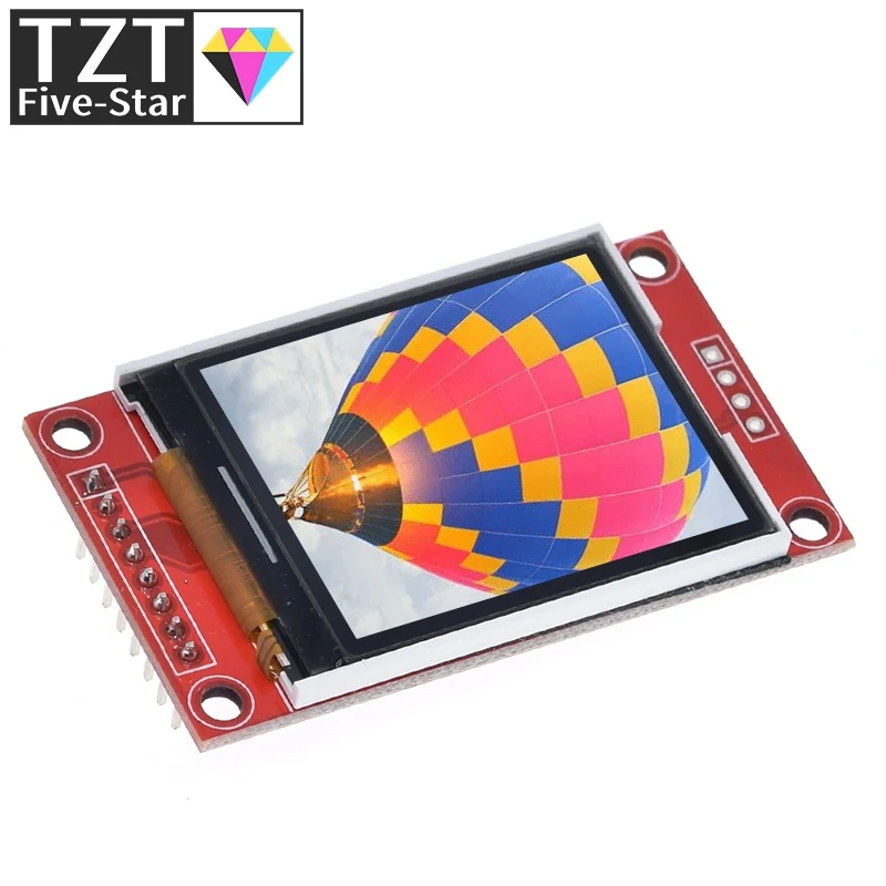 

TZT 1.8 inch TFT LCD Module LCD Screen Module SPI serial 51 drivers 4 IO driver TFT Resolution 128*160 For Arduino