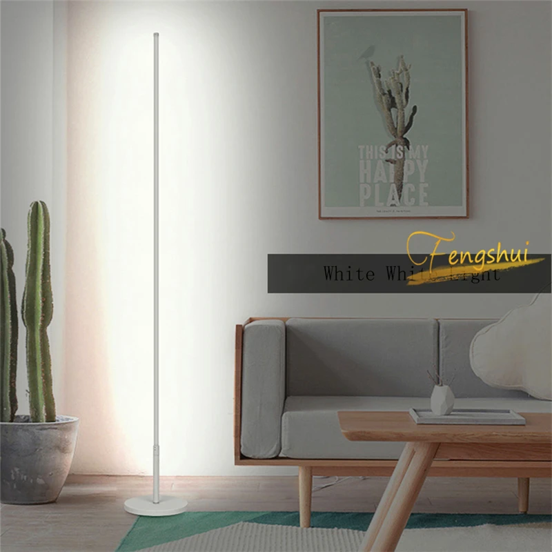 

Современная светодиодная Напольная Лампа в стиле минимализма, креативный комнатный светильник с дистанционным управлением и затемнением, ...