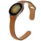 Ремешок кожаный для Samsung watch 4Classic, тонкий браслет для Amazfit GTS2 47 ммbip Galaxy watch Active 2, 20 мм 22 мм, 4540 мм46 мм