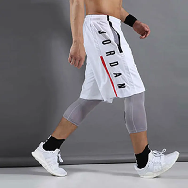 

Summer new men's sports basketball pants, letter printing quick-drying loose sports shorts men's fitness training short