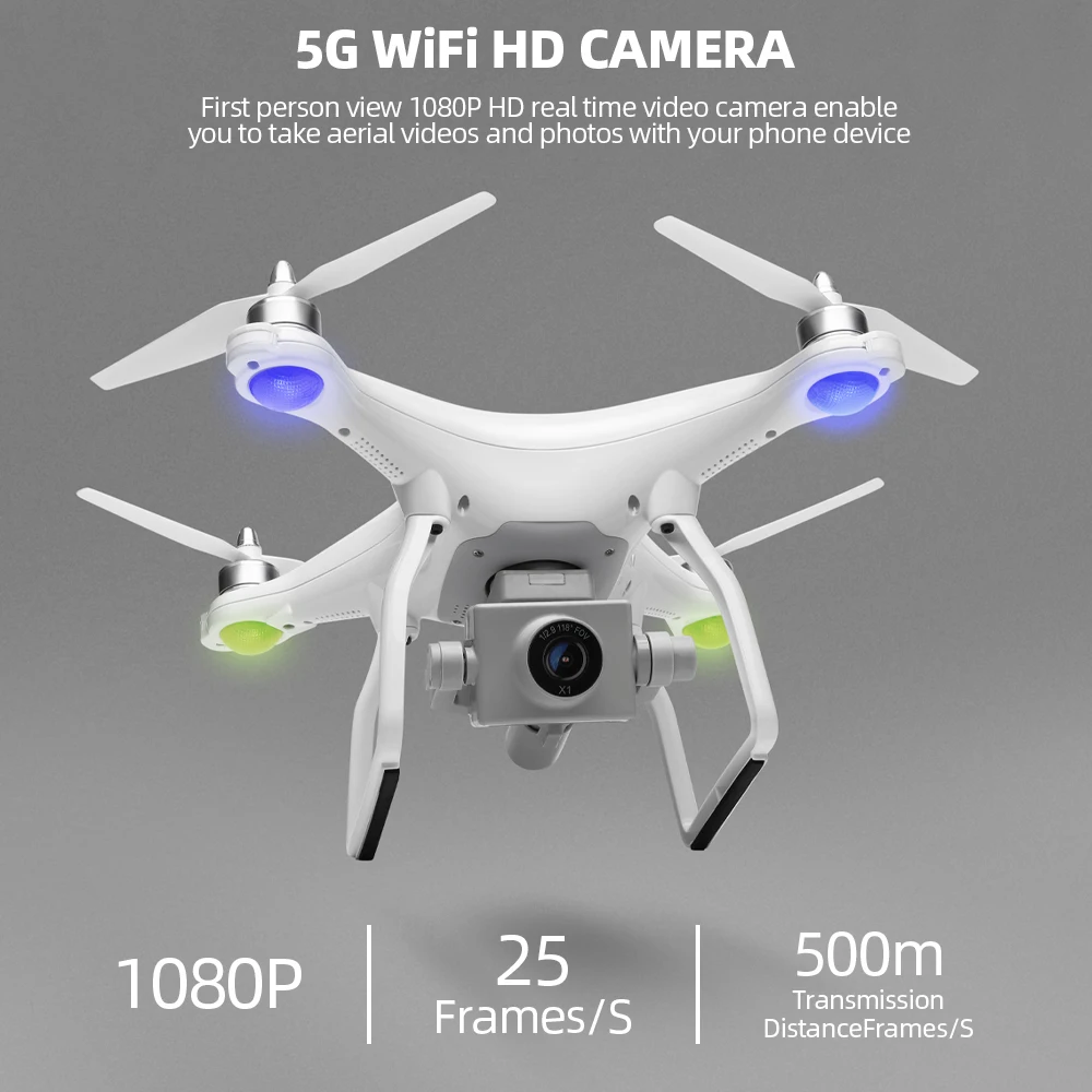 WLtoys XK X1, беспилотные летательные аппараты с Камера 1080P 2 оси 5G Wi-Fi FPV gps Квадрокоптер с дистанционным управлением Self-стабилизирующая подвеска бесщеточный мотор видео в режиме реального времени Дрон