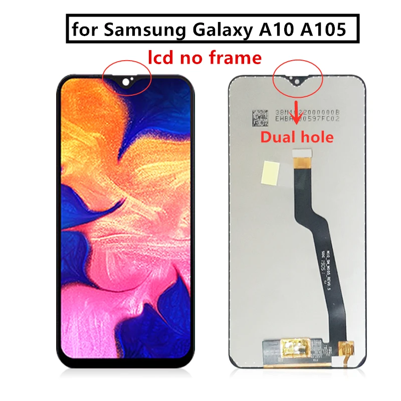Для Samsung Galaxy A10 Lcd 2019 A105 A105F SM дисплей сенсорный экран дигитайзер с рамкой для samsung a10