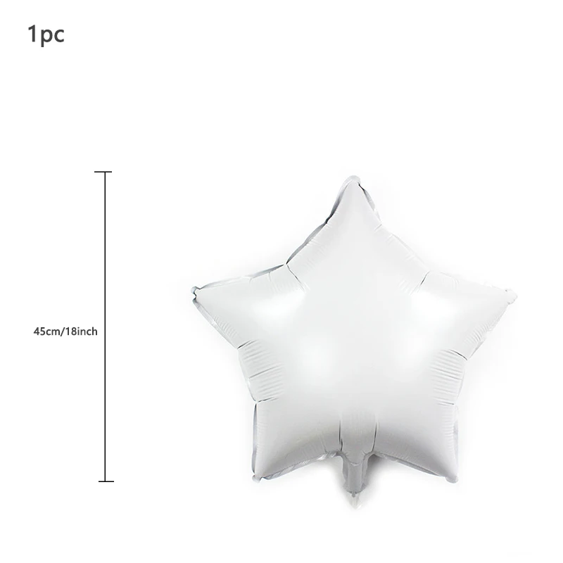 18in white WJX 1pc Шарики с пандой из мультфильма звезда латекс черный номер Счастливый День Рождения Вечеринка для украшения детского душа дети животное баллон подарки - Цвет: 18in white WJX 1pc