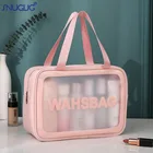 Прозрачная дорожная Водонепроницаемая косметичка, женская большая сумка для унитаза, женская сумка из ПВХ, органайзер для косметики, прозрачная сумка для макияжа