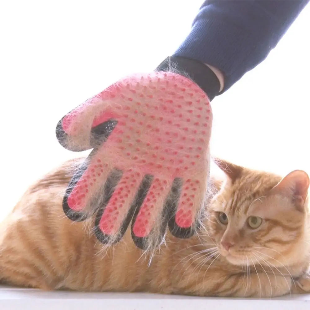 1 шт. Pet Уход за лошадьми перчатки собака массаж удаления волос Кот щетка для