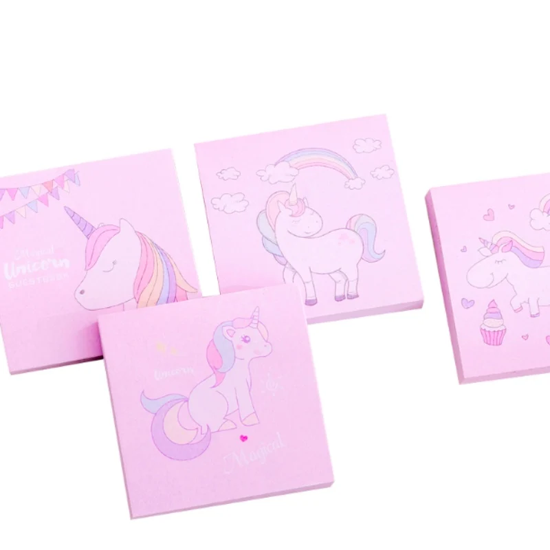 Блокнот для заметок с изображением девушки сердца единорога творческое