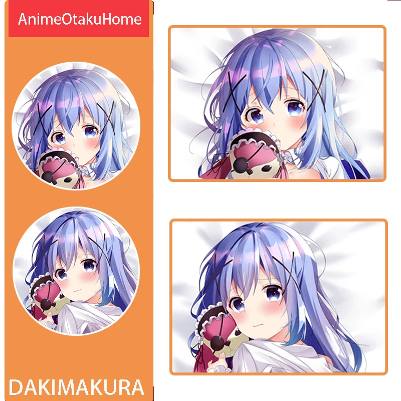 

Аниме-это заказ кролика Наволочка для подушки Kafuu Chino, обнимающая наволочка для тела, чехол для постельного белья Otaku, декоративный чехол