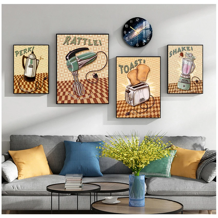 Настенная картина для гостиной кофейни кухни