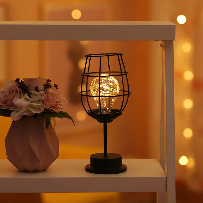 Светодиодный стеклянный светильник в форме бутылки вина для кафе отеля балкона |