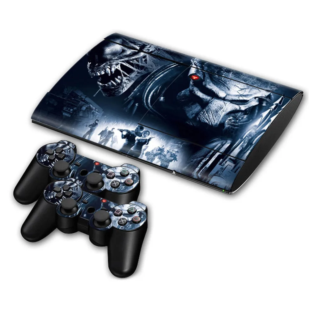 Популярный дизайн камуфляжной кожи для PS3 супер тонкая консоль 4000 и две наклейки