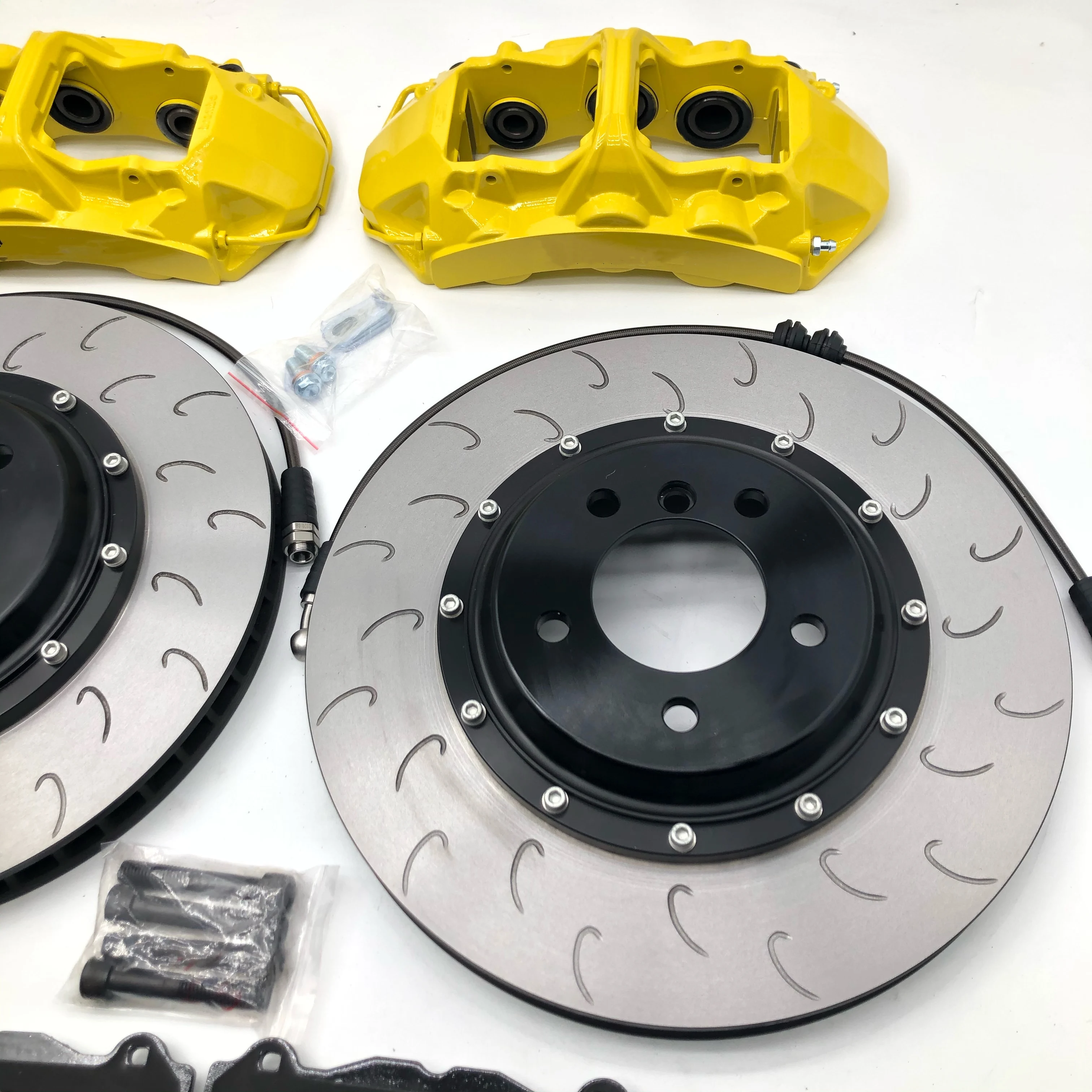 

[Free Shipping ] High Performance 6 POT Calipers GT6 Big Brake Kit 355*32mm J Hook Disc FIt For 18inch Front Wheel VW-AUDI-Bmw