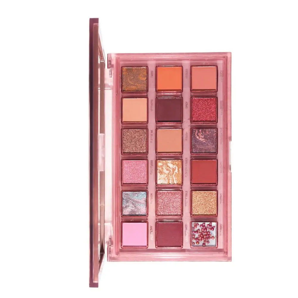 

18 цветов пигментированные новые нюдовые тени для век Палитра матовые мерцающие блестящие смешивающие тени для век Пудра водостойкие тени д...