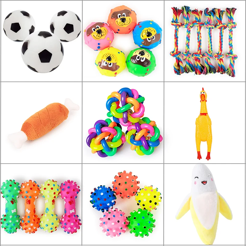 Игрушка для собак 4 шт. набор игрушек домашних животных пищалка плюшевая игрушка