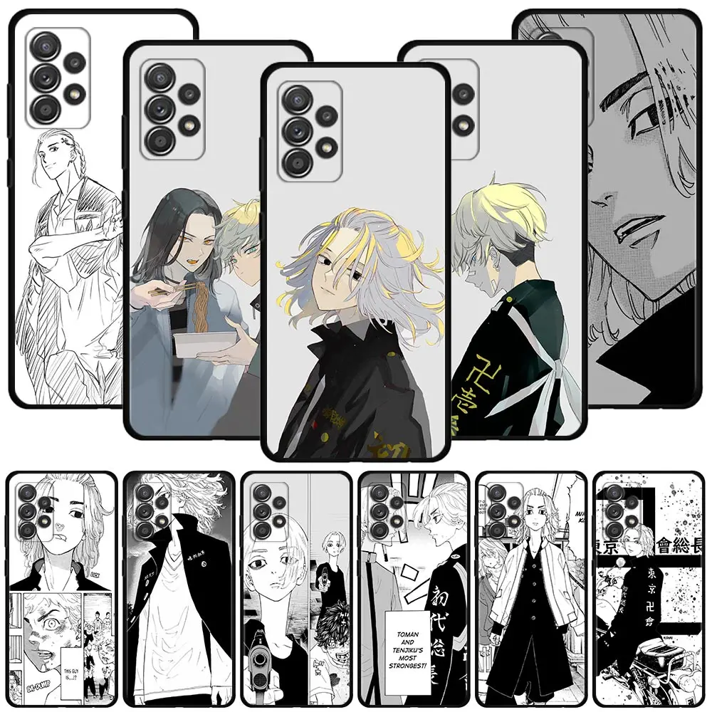 

Case For Samsung Galaxy A51 A71 A01 A11 A21 A21S A31 A41 A72 A52 A42 A32 A22 A12 A02 A02s F42 Phone Shell Anime Tokyo Revengers