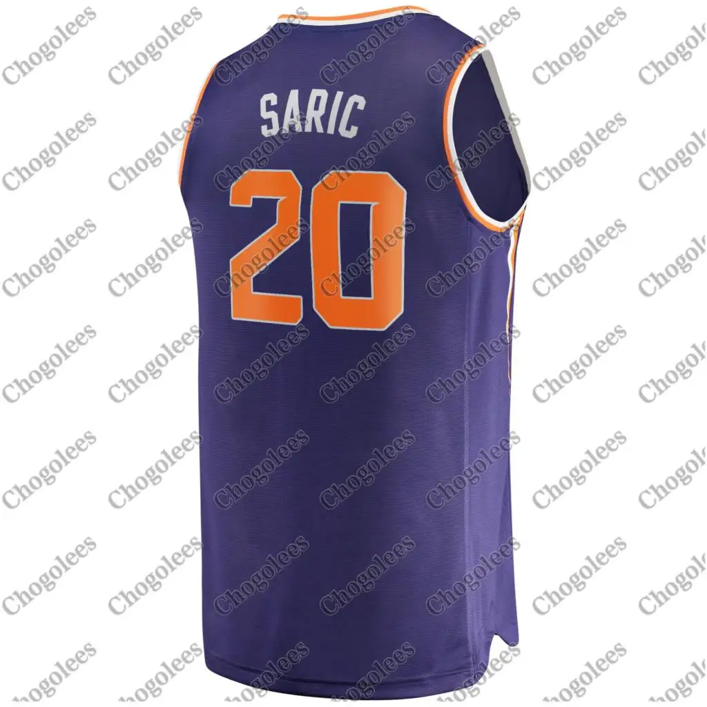 

Men Basketball Jersey Dario Saric Phoenix Branded Fast Break Player Jersey Icon Edition Purple