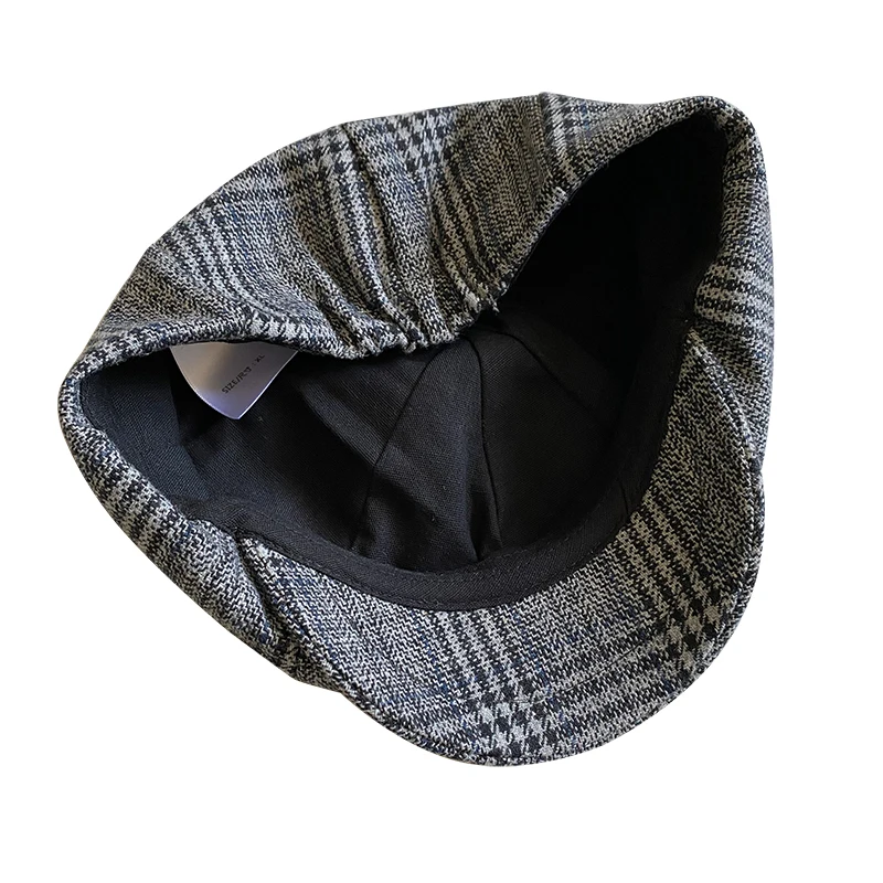 

Men's Cap New Plaid Newsboy Hat Beret Men Women Painter Hat Lattice Gatsby Octagonal Vintage Ivy Gentlemen Hats BL119