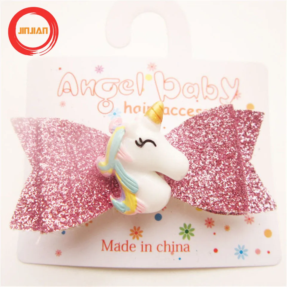 JINJIAN Единорог заколка для прически аксессуары волос украшения девочек косплей