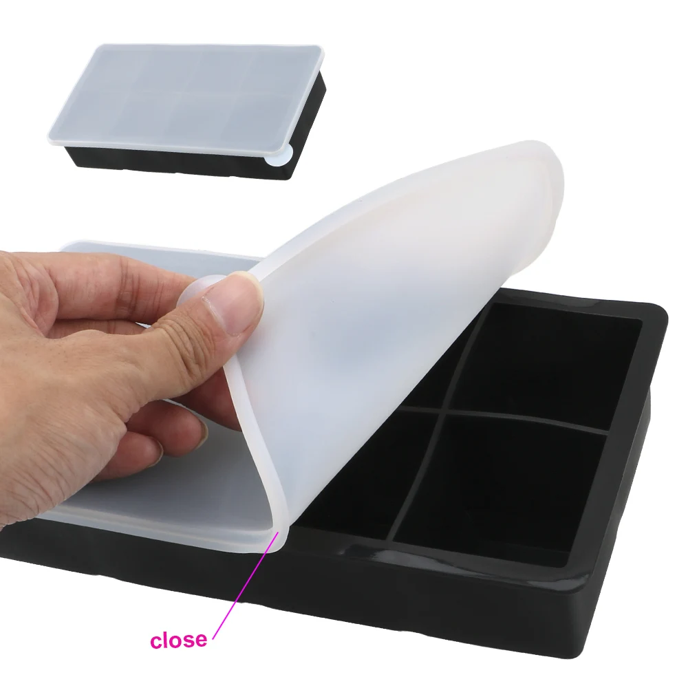 

Tray Mold Large Food Grade Silicone Ice Cube Square Tray Mold DIY Ice Maker Ice Cube Tray silicone mold ice cube mold